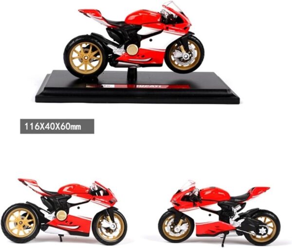 1:18 Kawasaki Motorcycle Simulation Alloy for:Ducati 1098S Panigale V4(C) - Image 3