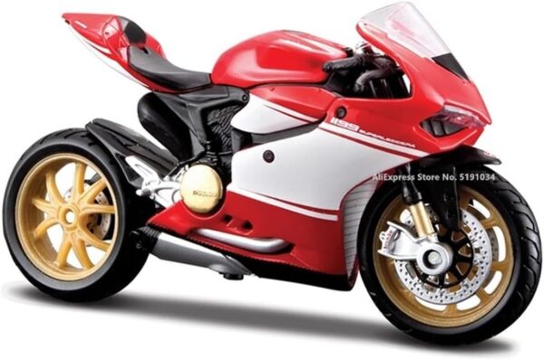 1:18 Kawasaki Motorcycle Simulation Alloy for:Ducati 1098S Panigale V4(C) - Image 2