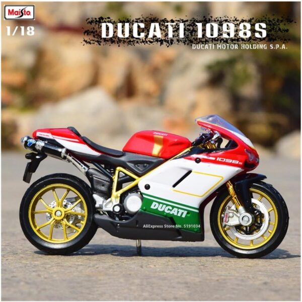 1:18 Kawasaki Motorcycle Simulation Alloy for:Ducati 1098S Panigale V4(C) - Image 5