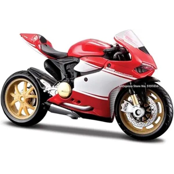 1:18 Kawasaki Motorcycle Simulation Alloy for:Ducati 1098S Panigale V4(C)